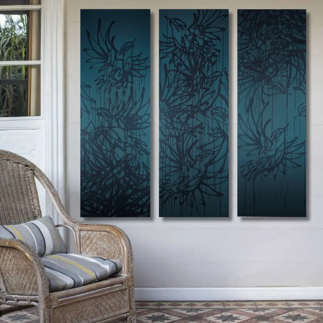 La toile. "Zoizos noirs #2" – Image 4