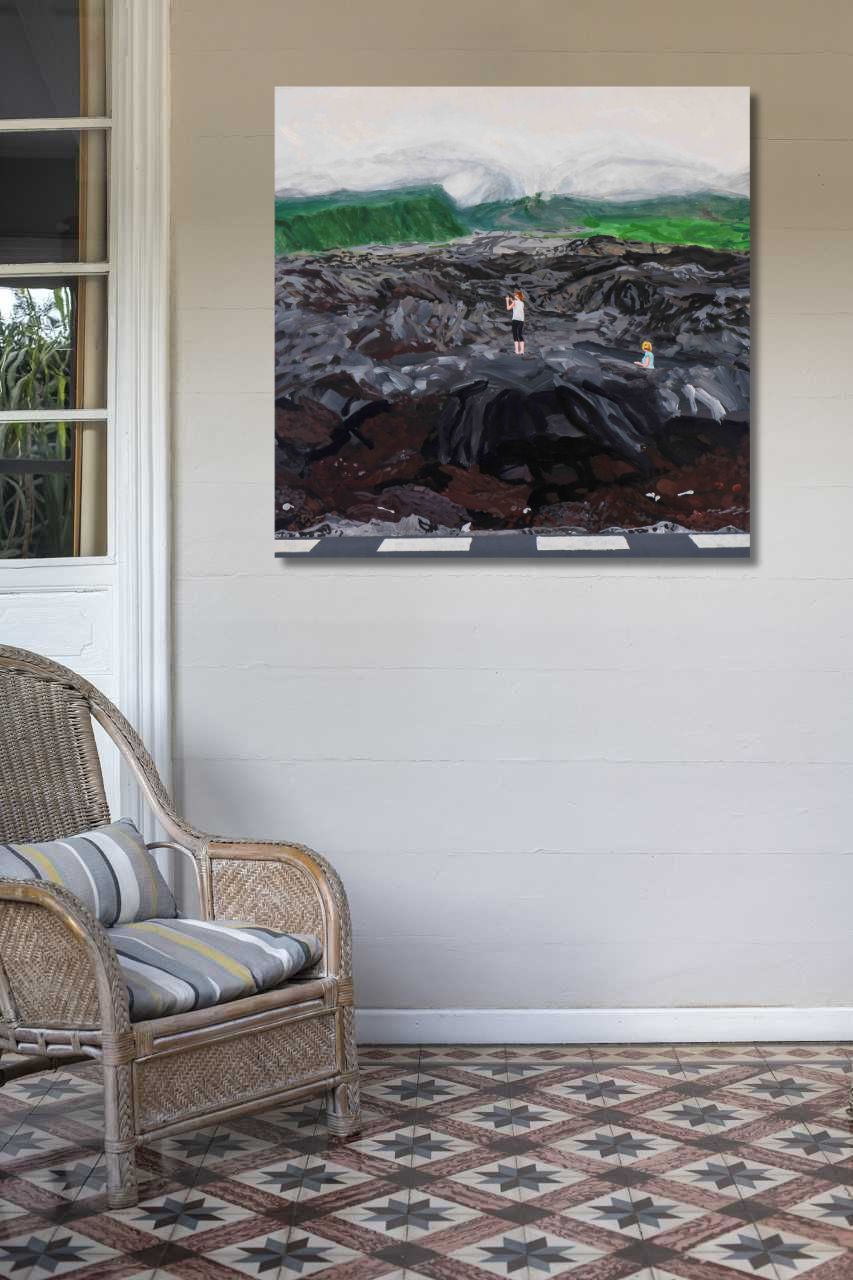 La toile. "Célia sur les grandes pentes" – Image 4