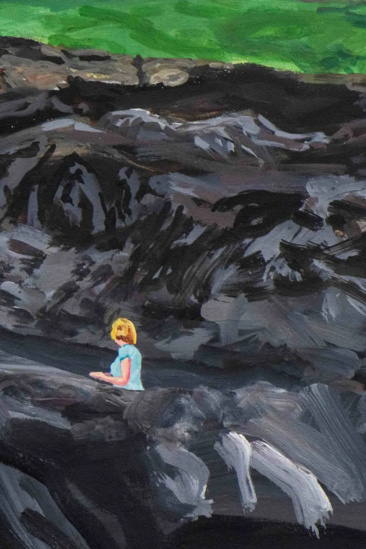 La toile. "Célia sur les grandes pentes" – Image 2