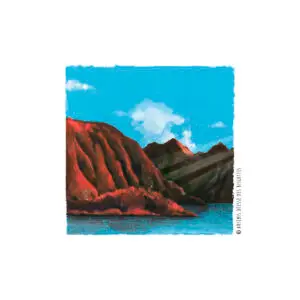 Le tableau. "Grand Etang lé bleu"