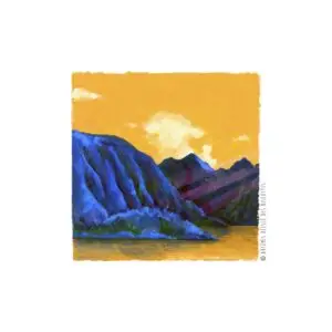 Le tableau. "Grand Etang lé jaune"
