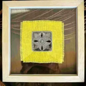 La broderie de Cilaos. Le tableau