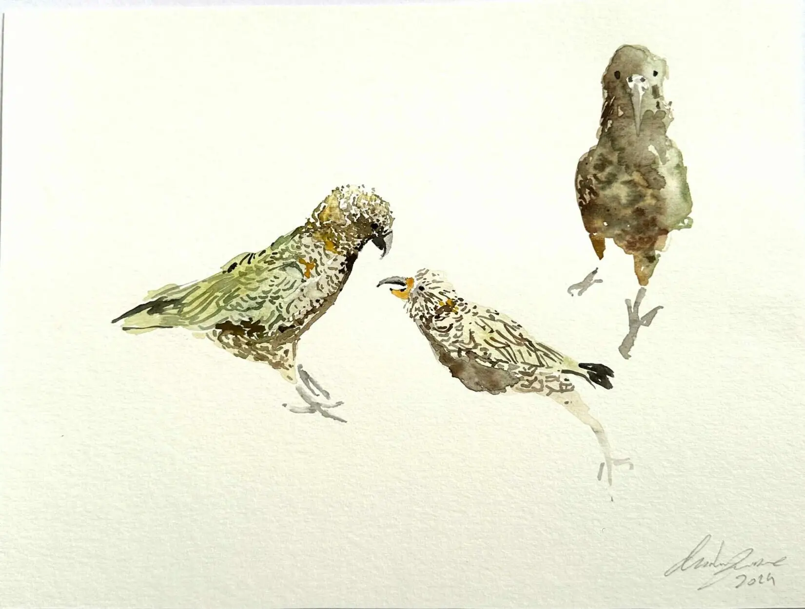 L'aquarelle. "Kéas"