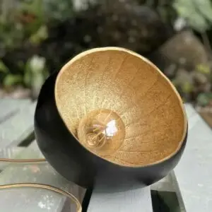 La calebasse. La lampe baladeuse noir uni