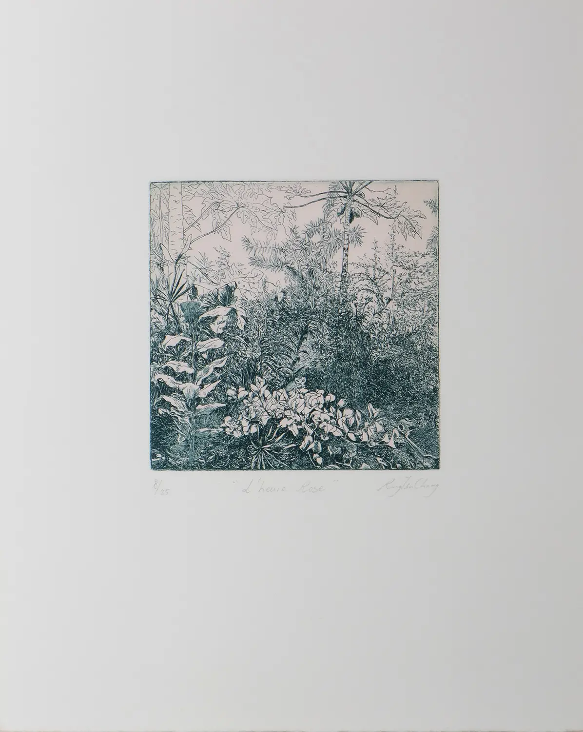 La gravure à l'eau forte. L'estampe "L'heure rose"