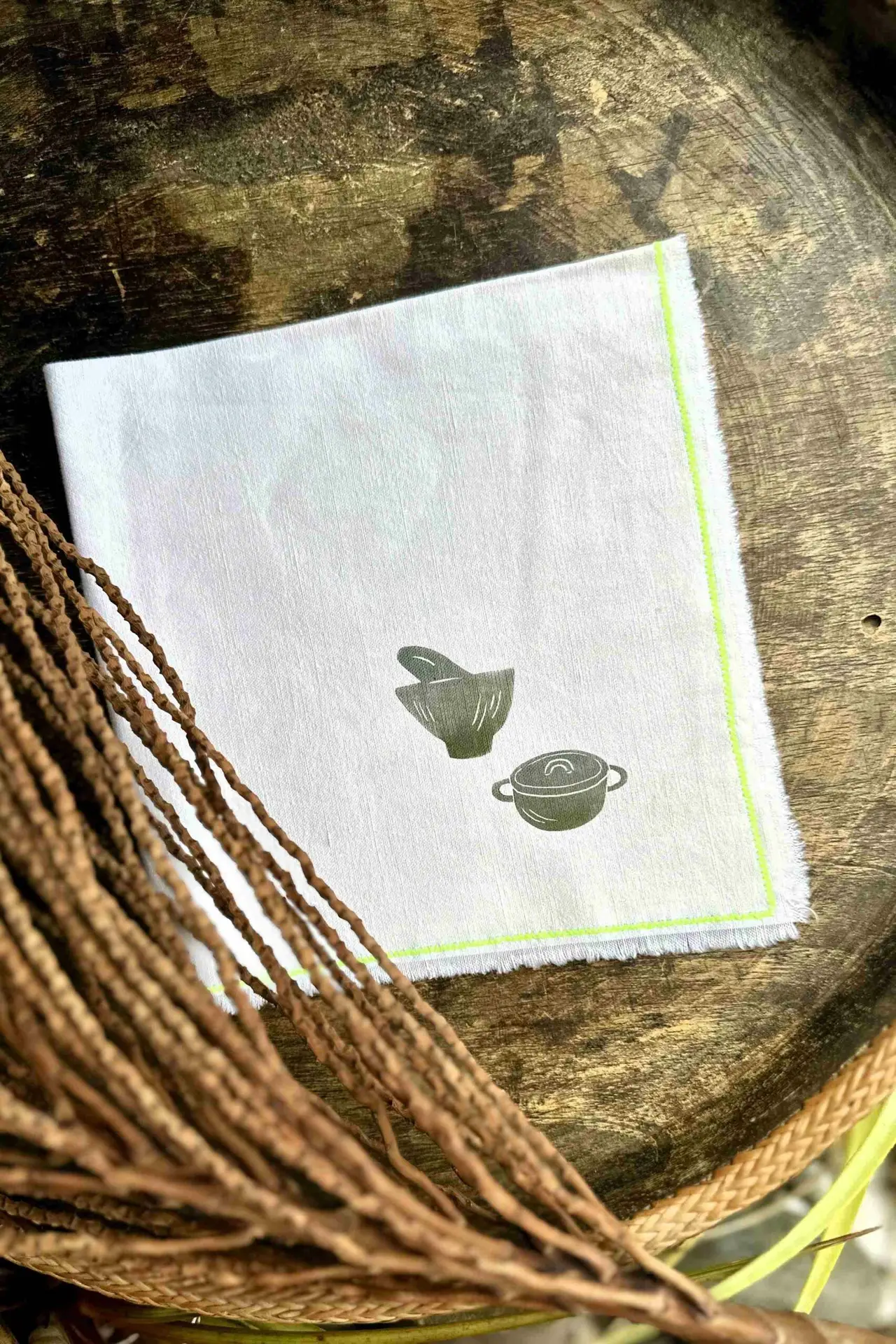 La linogravure. Les serviettes de table – Image 9